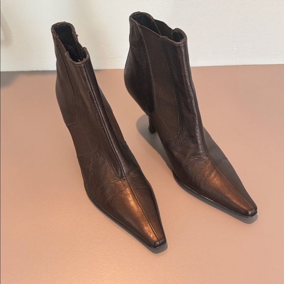 Donald J. Pliner Shoes - Donald J. Pliner Dark Brown Heeled Boots